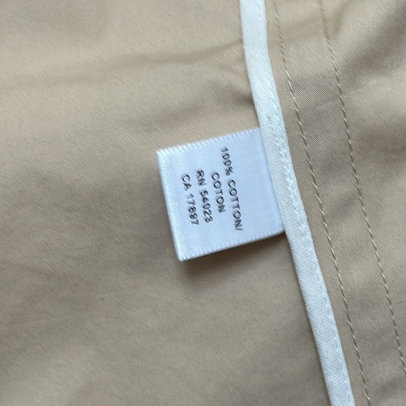 Banana Republic Trench Coat Blazer Safari Travel Classic Neutral Button Close - Picture 7 of 9